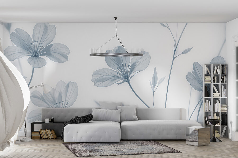 Grande plano de flores