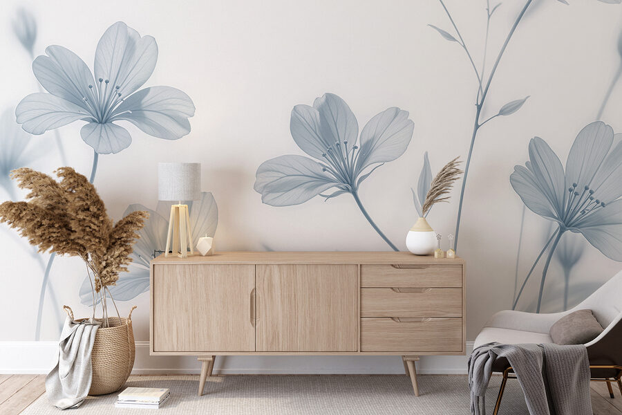 Grande plano de flores