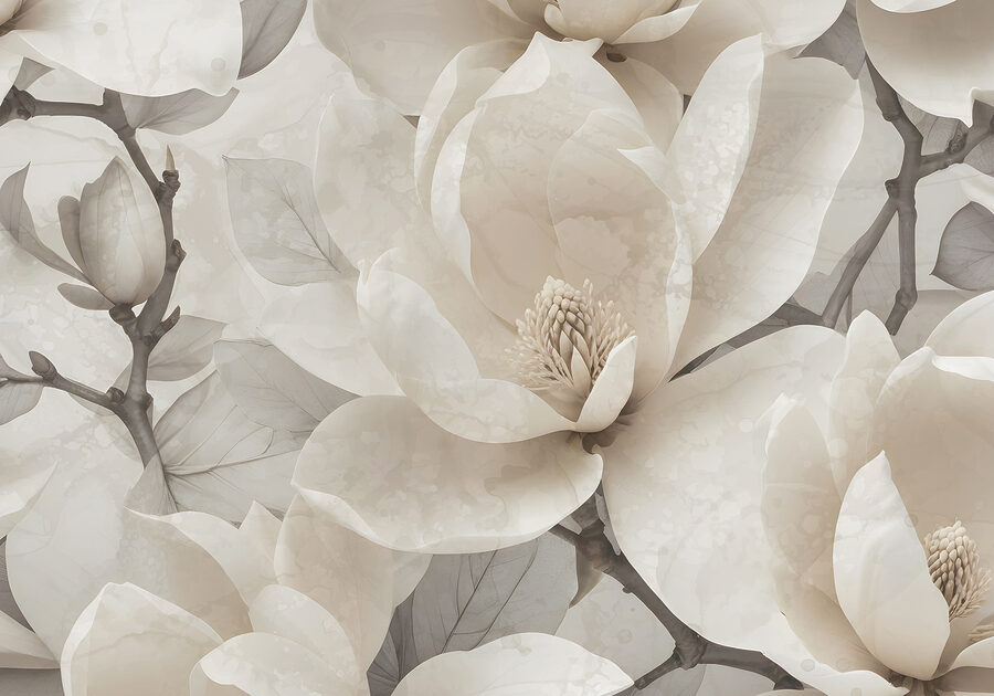 Grande plano de flores