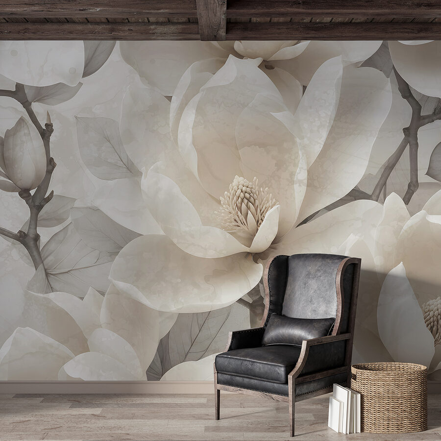 Grande plano de flores