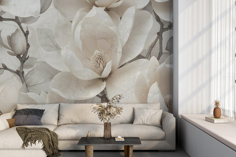 Grande plano de flores