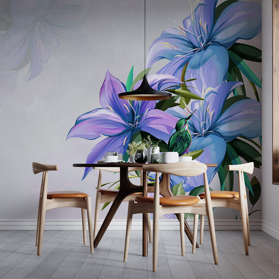 Grande plano de flores