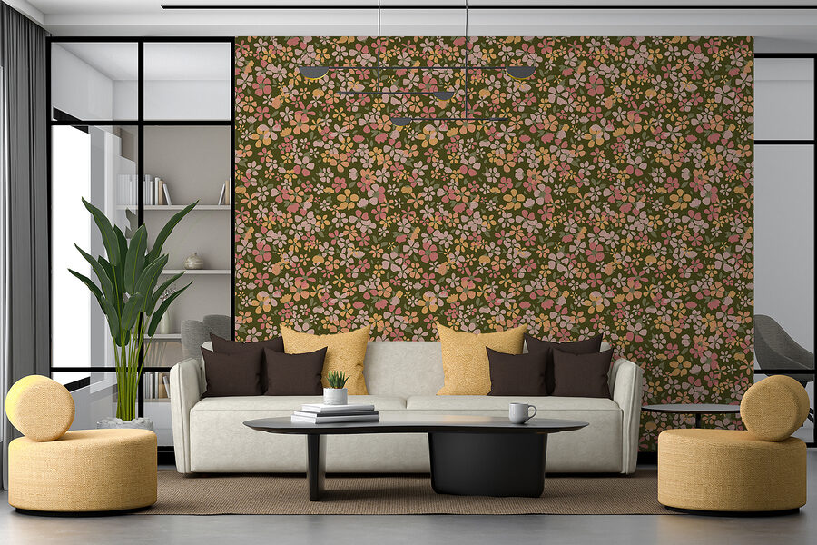 Padrão de pequenas flores