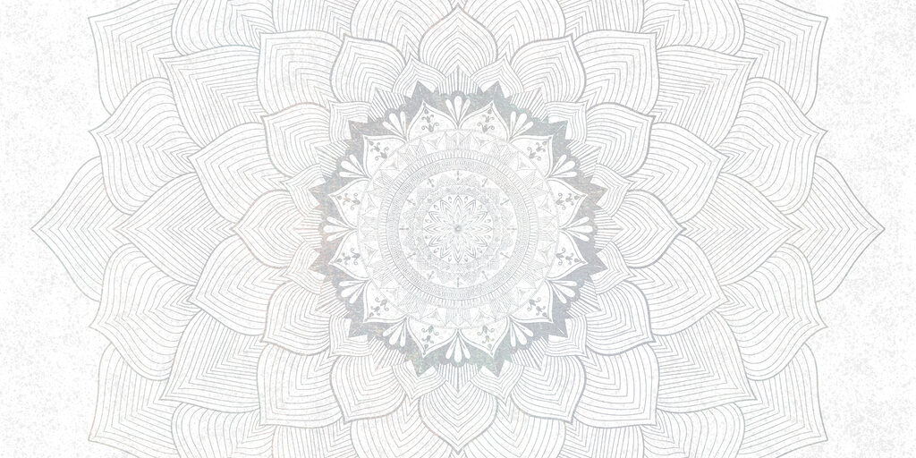 White and grey mandala White and grey mandala