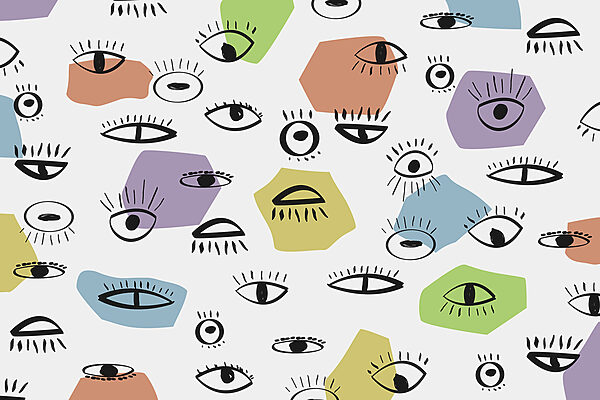 Padrão de olhos de cores diferentes Padrão de olhos de cores diferentes