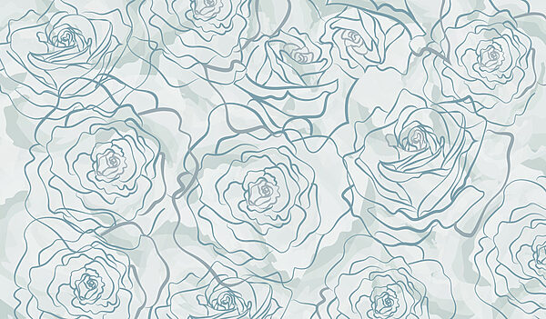 Padrão de rosas num fundo branco Padrão de rosas num fundo branco