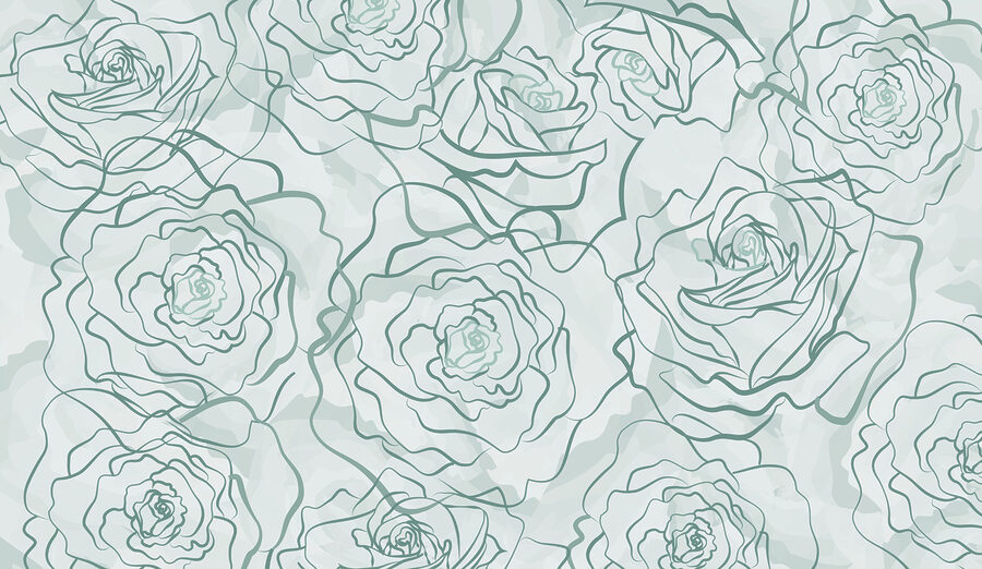 Padrão de rosas num fundo branco Padrão de rosas num fundo branco