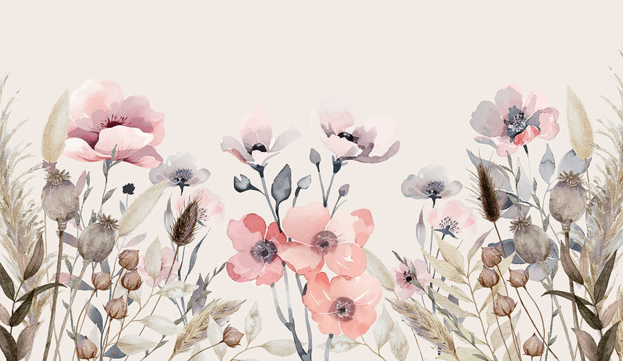 Grande plano de flores