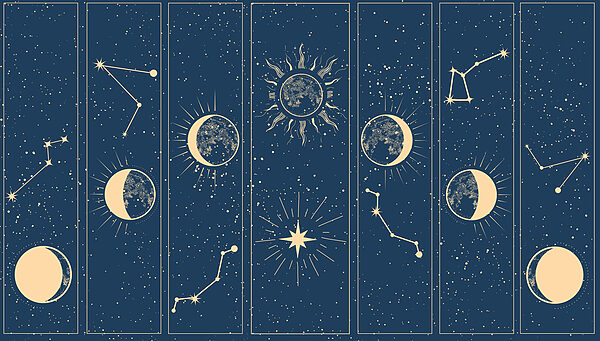 Grupo de imagens do sol e da lua Grupo de imagens do sol e da lua