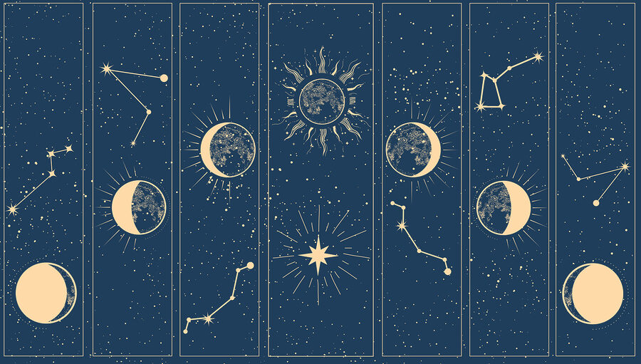 Grupo de imagens do sol e da lua Grupo de imagens do sol e da lua