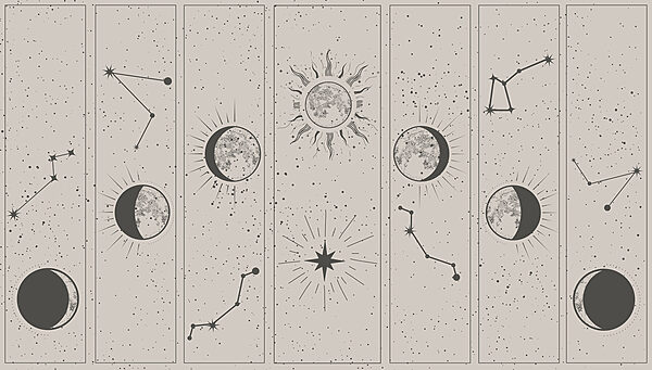 Grupo de imagens do sol e da lua Grupo de imagens do sol e da lua