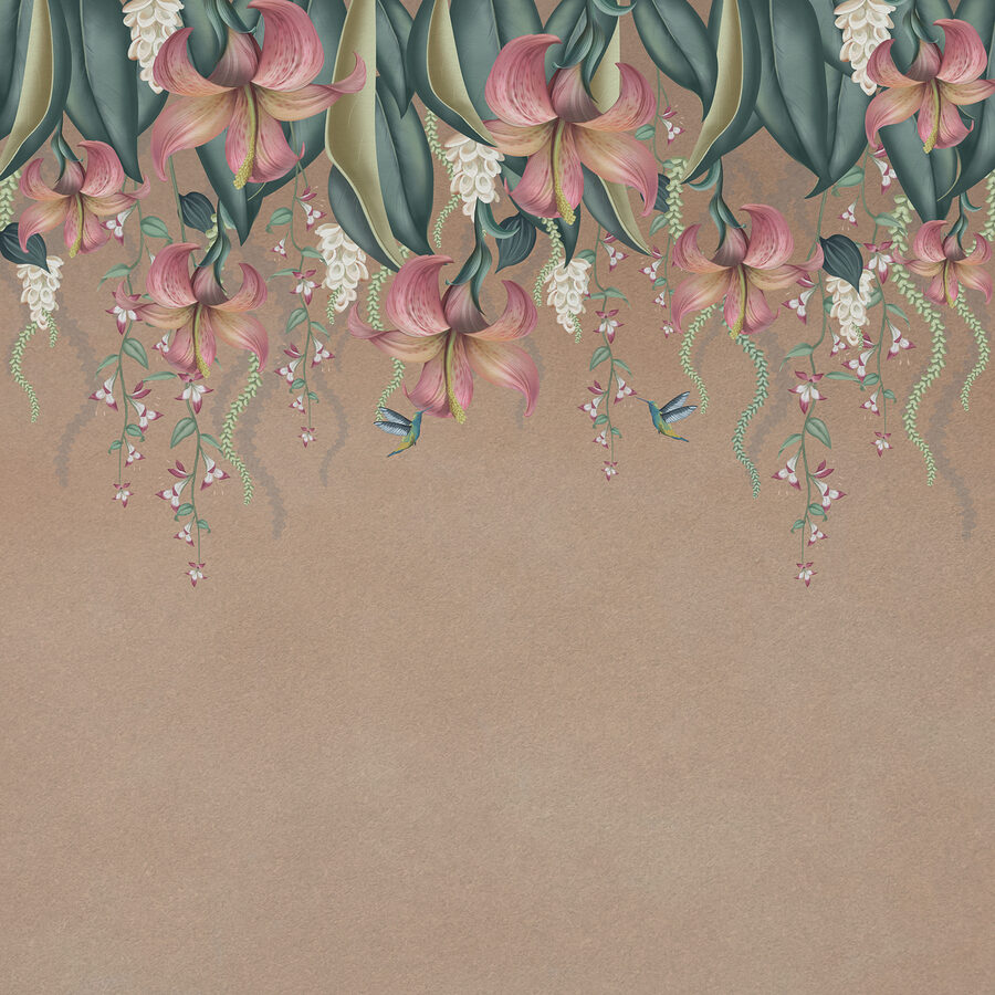 Grande plano de flores