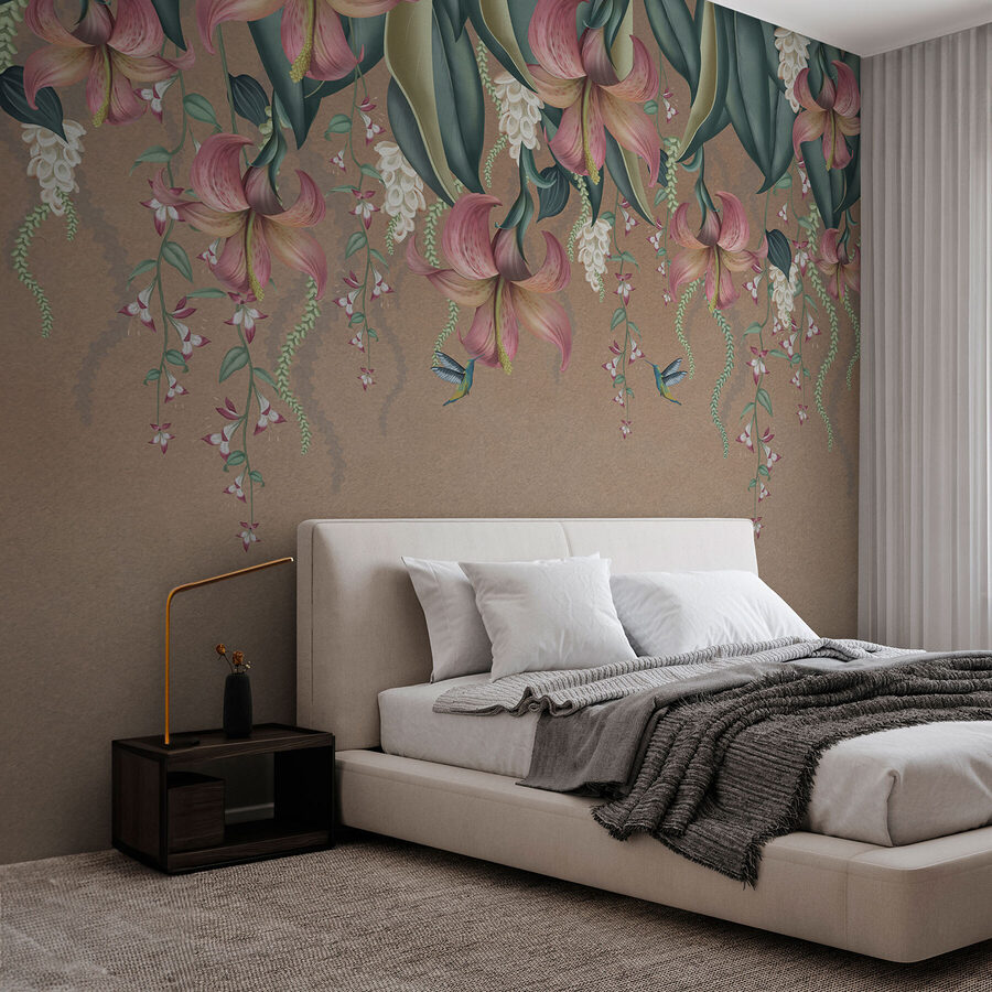 Grande plano de flores