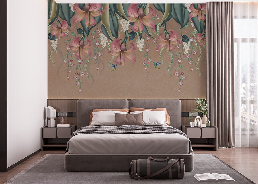 Grande plano de flores