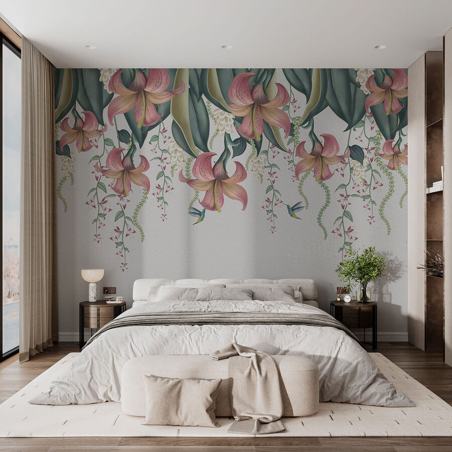 Grande plano de flores