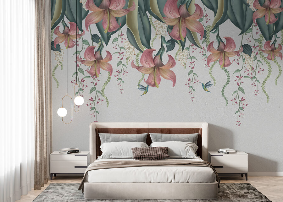 Grande plano de flores
