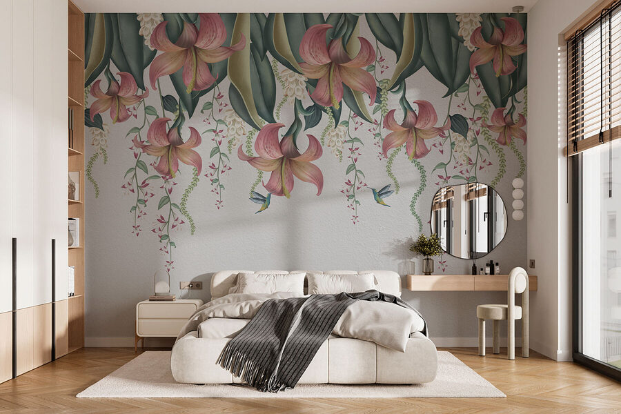 Grande plano de flores