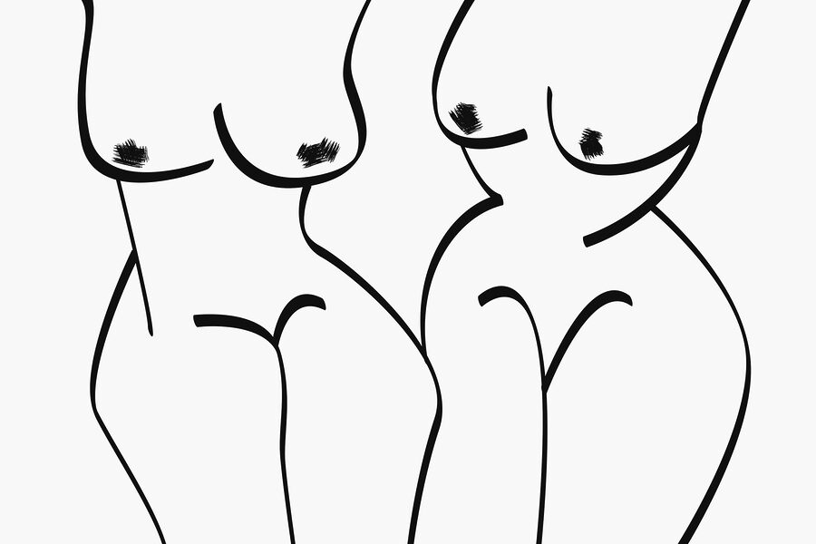 Grupo de mulheres’ corpo