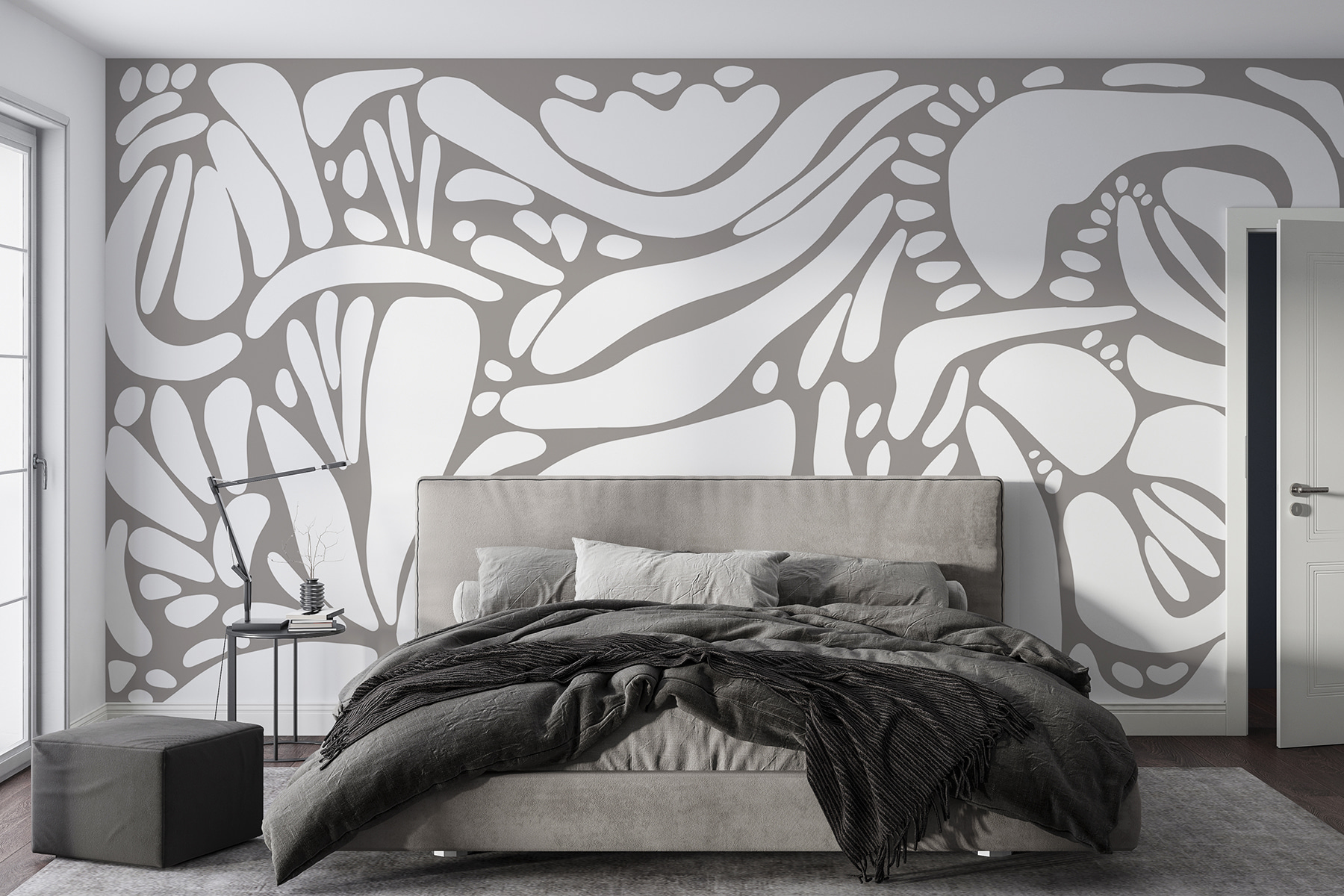 White and gray pattern White and gray pattern
