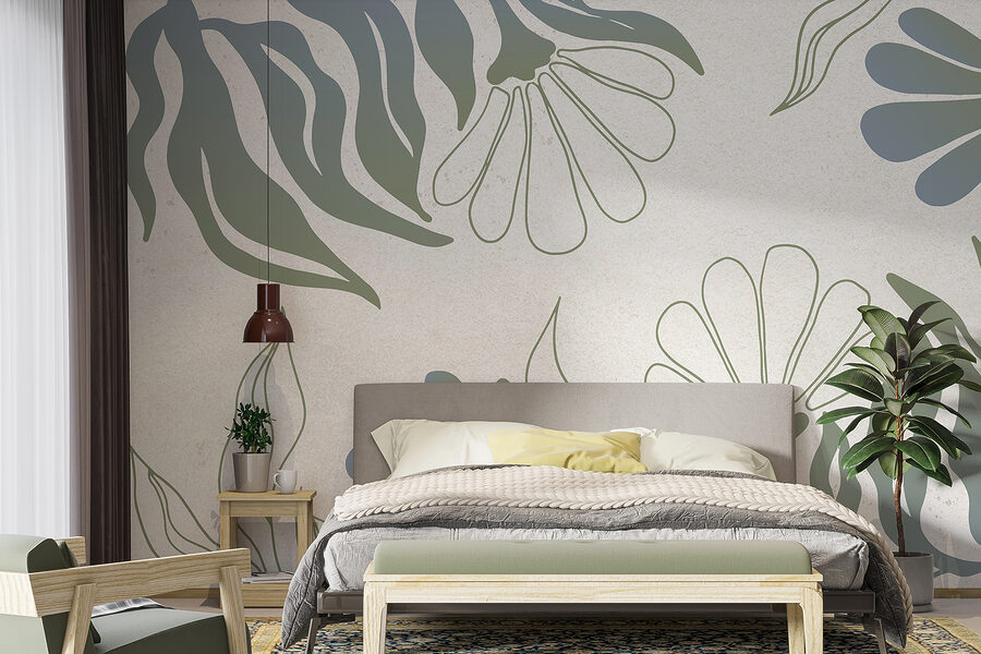 Grande plano de flores