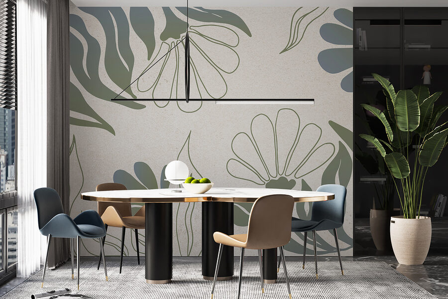 Grande plano de flores