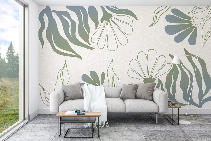 Grande plano de flores