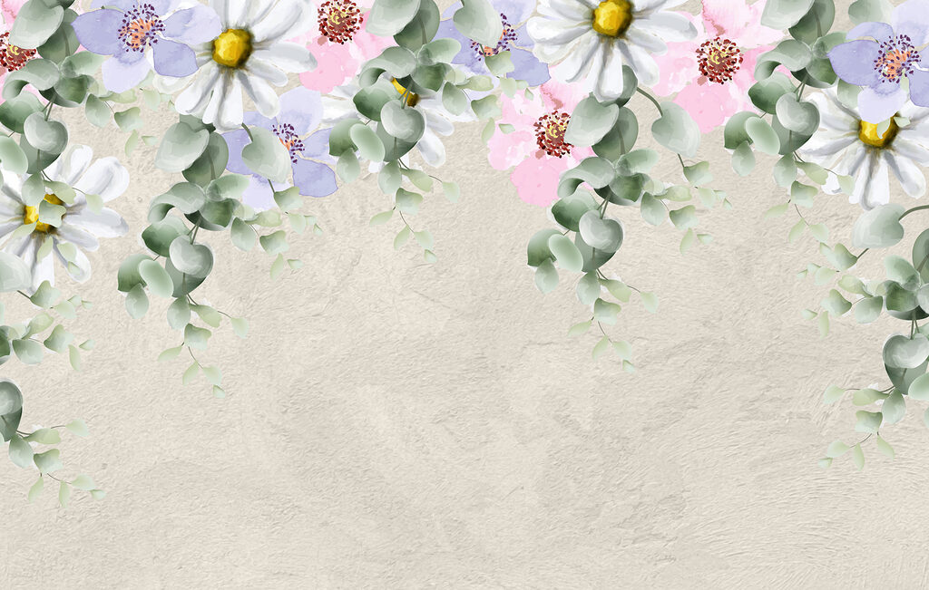 Grupo de flores e folhas Grupo de flores e folhas