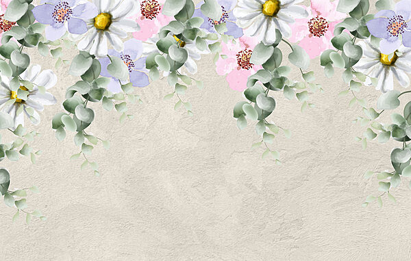 Grupo de flores e folhas Grupo de flores e folhas