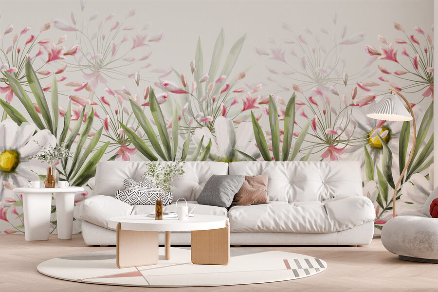 Papel de parede Grande plano de flores - Image 2