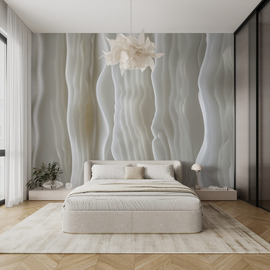Grande plano de ondas brancas