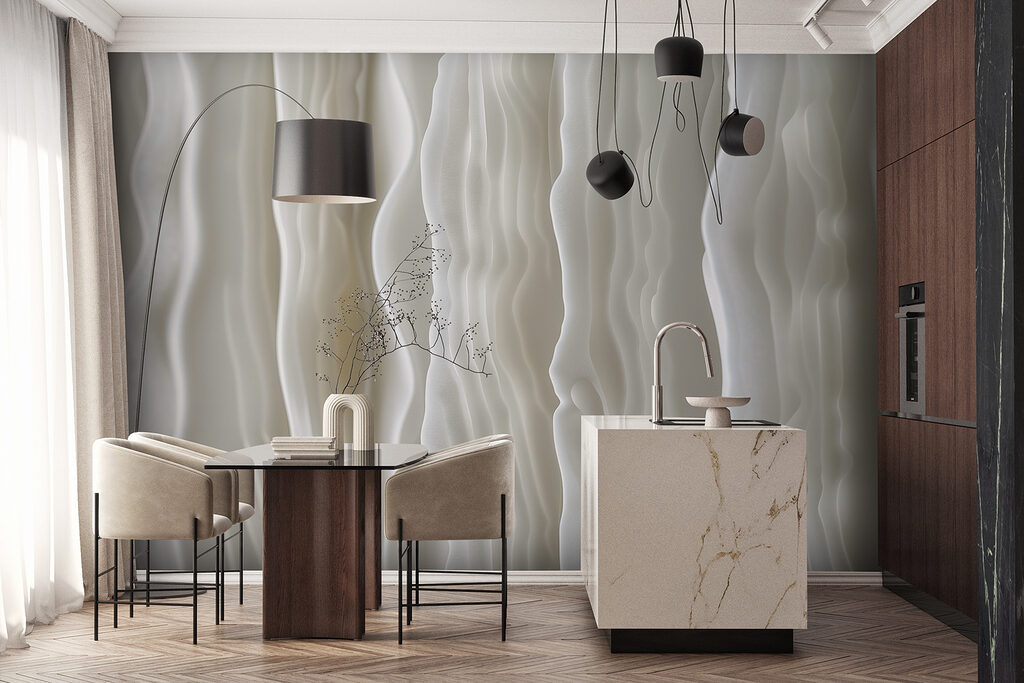 Close up of white waves