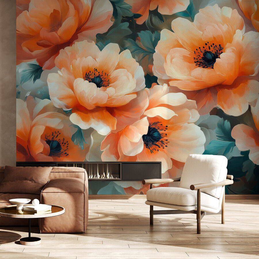 Grande plano de flores