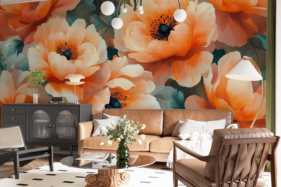 Grande plano de flores