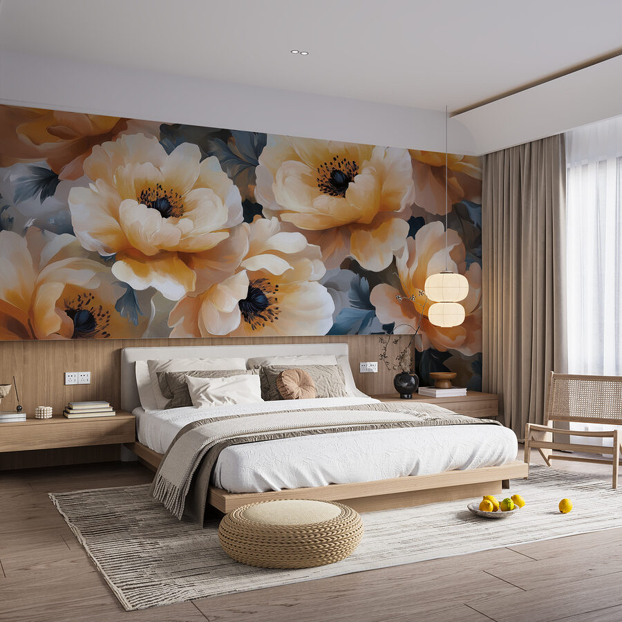 Grande plano de flores