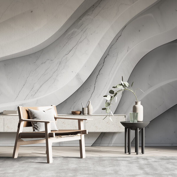 Parede de mármore branco com linhas Parede de mármore branco com linhas