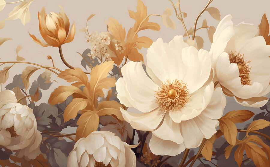 Grande plano de flores