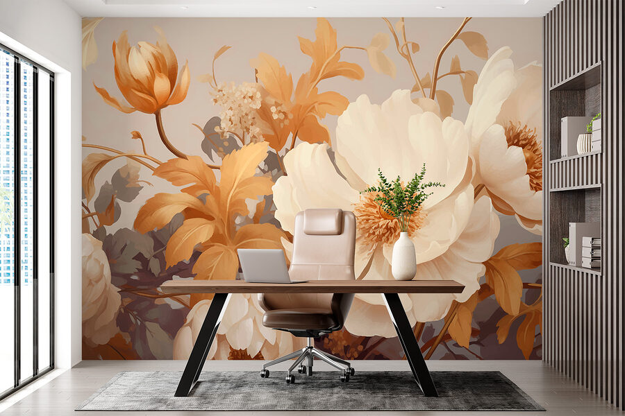 Grande plano de flores