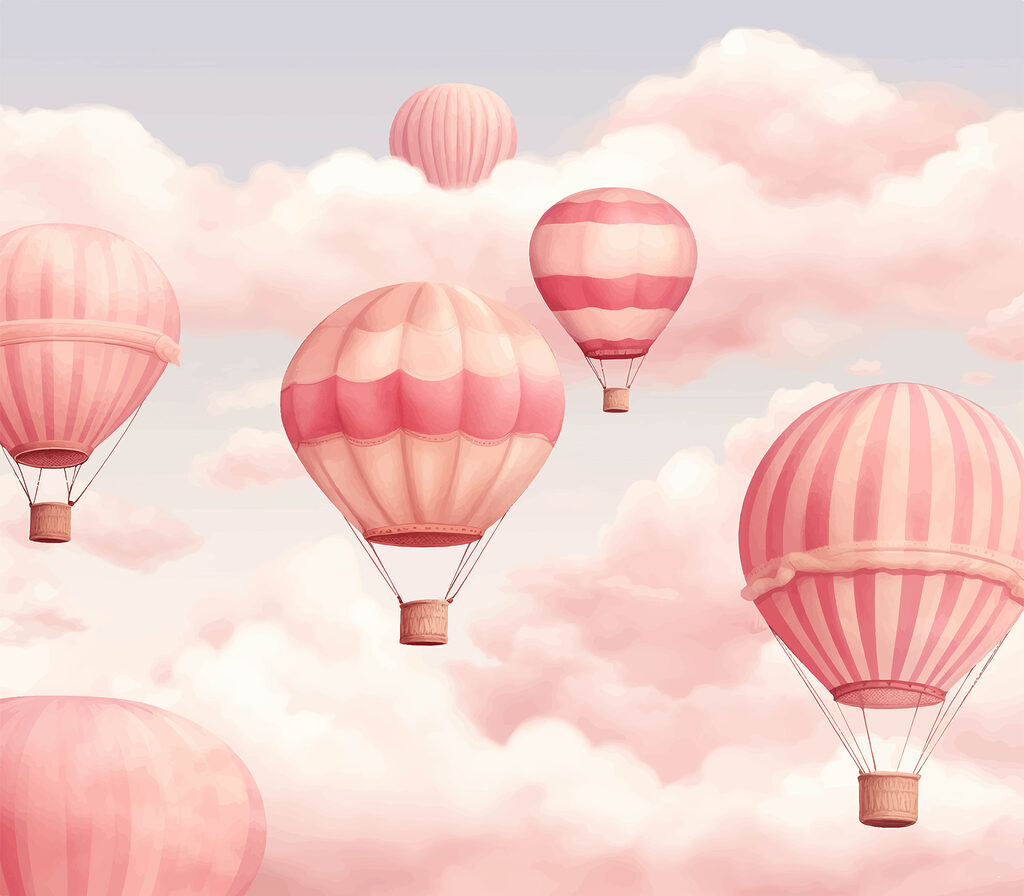 Group of hot air balloons in the sky Group of hot air balloons in the sky