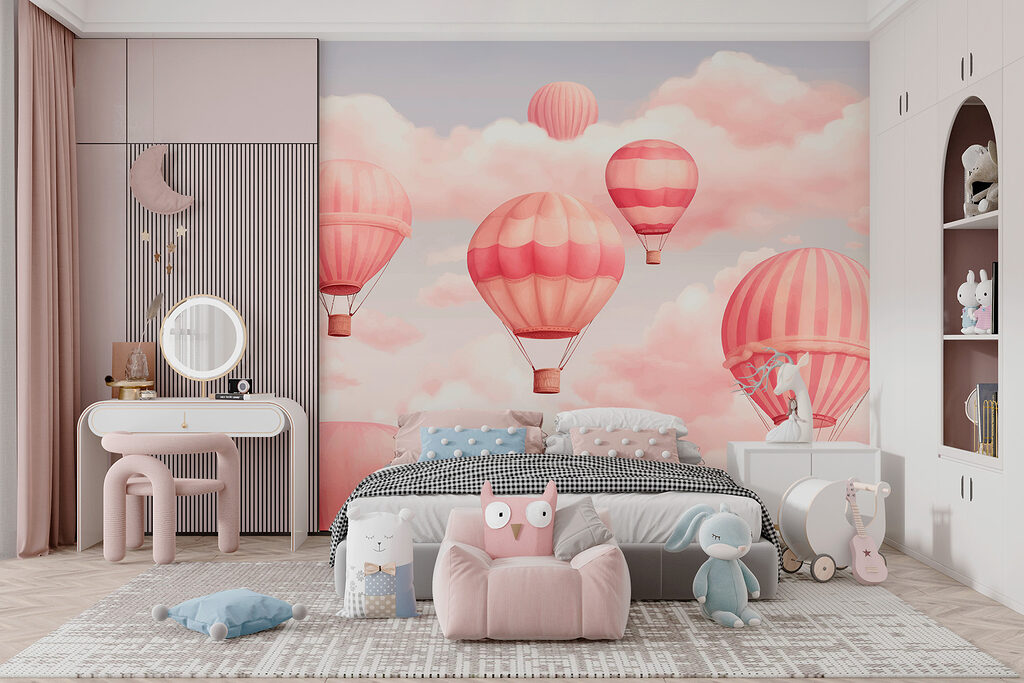 Group of hot air balloons in the sky Group of hot air balloons in the sky