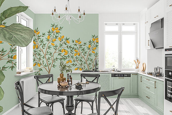 Tree with yellow fruits on it