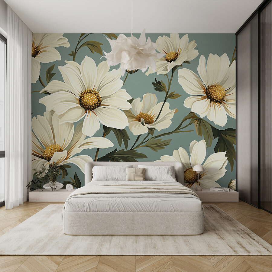 Grande plano de flores