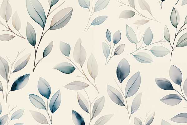 Padrão de folhas sobre um fundo branco Padrão de folhas sobre um fundo branco