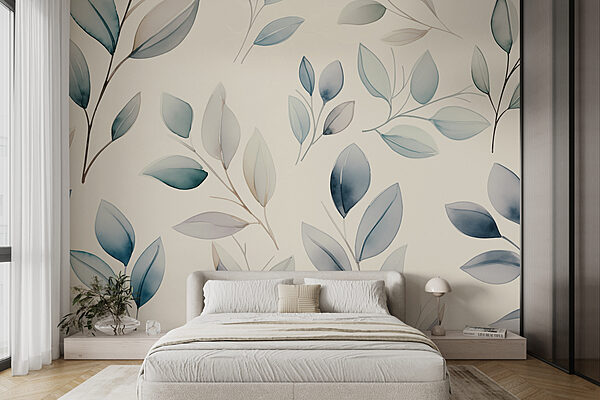 Padrão de folhas sobre um fundo branco Padrão de folhas sobre um fundo branco