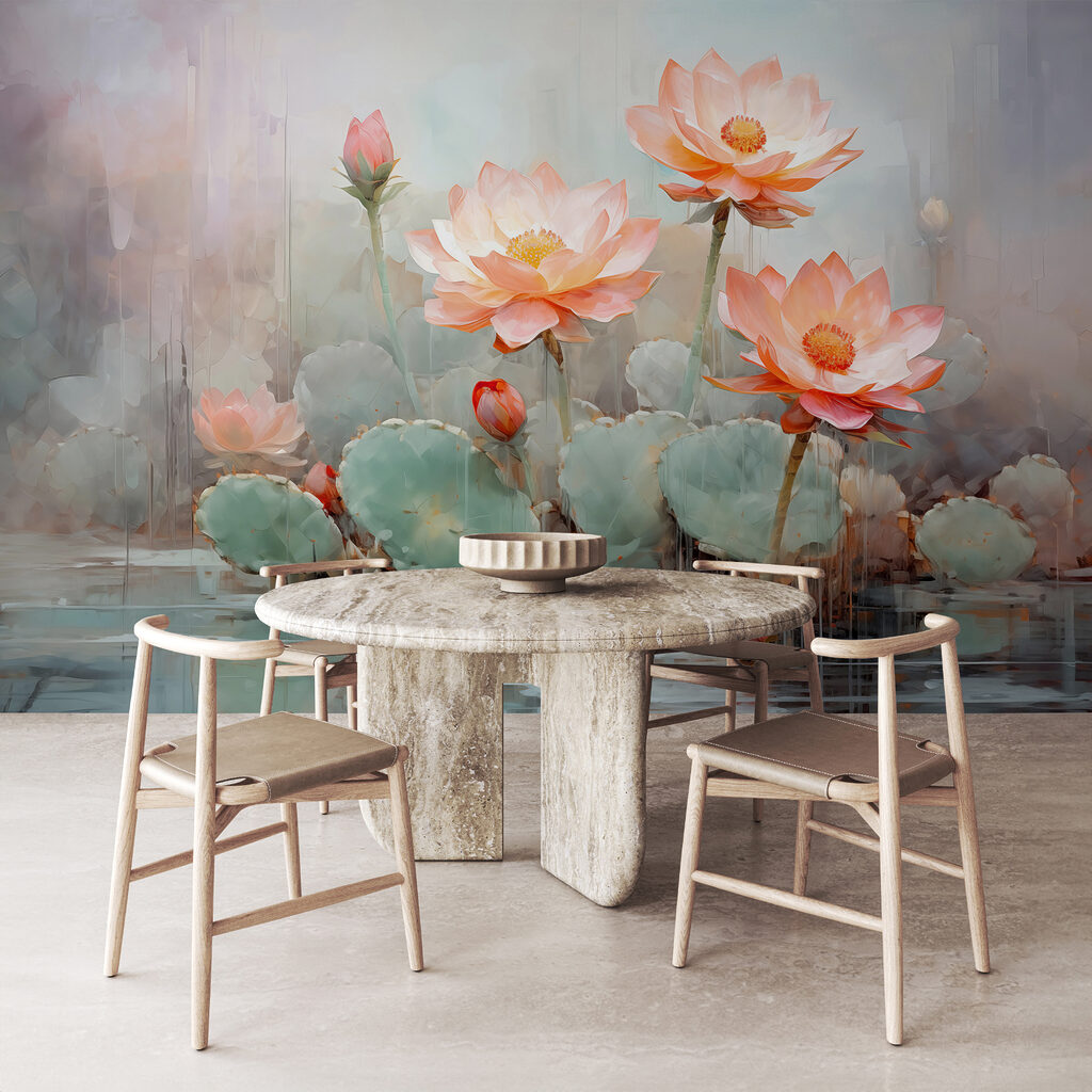 Group of pink flowers with green leaves Group of pink flowers with green leaves