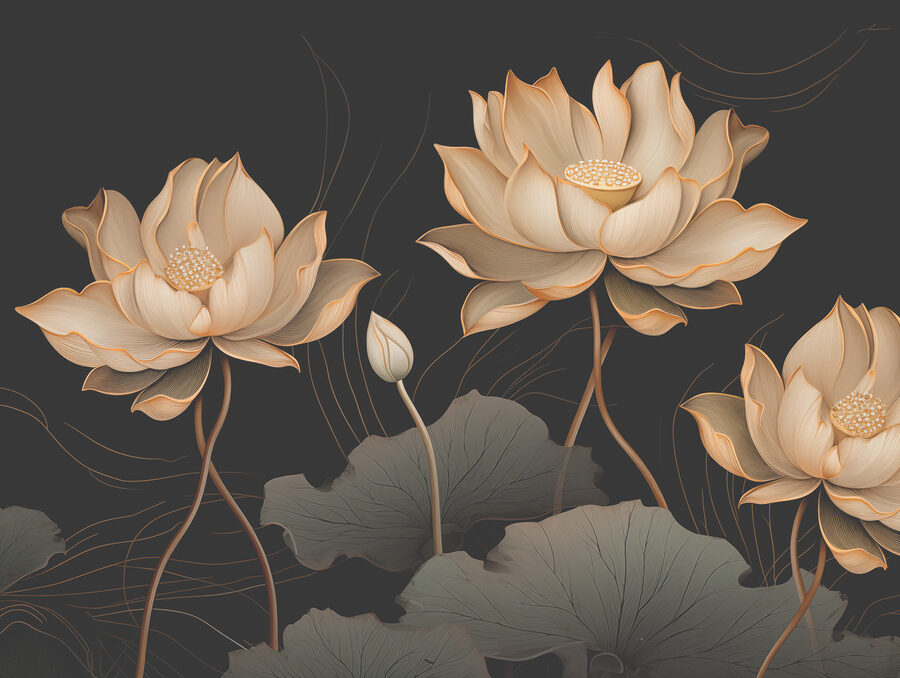 Grande plano de flores