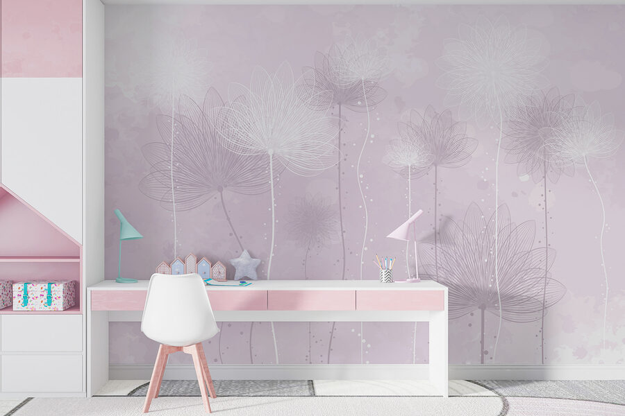 Grande plano de flores