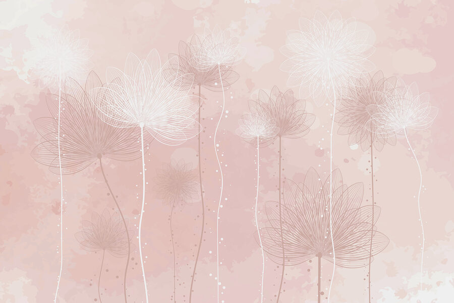 Grande plano de flores