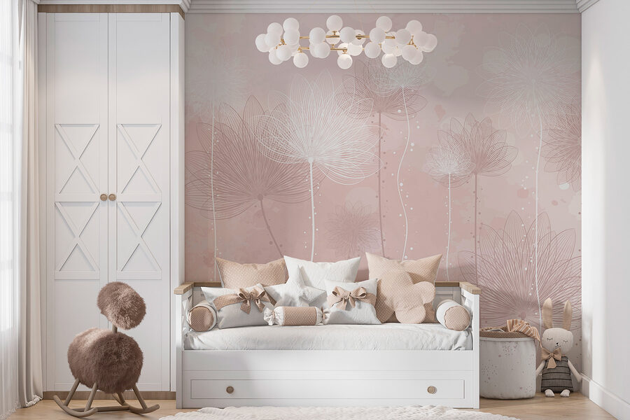 Grande plano de flores