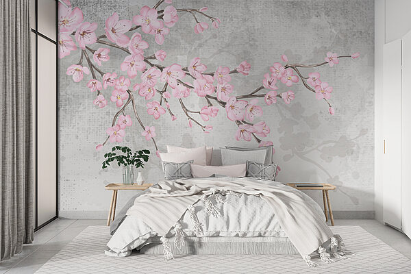 Ramo com flores cor-de-rosa Ramo com flores cor-de-rosa