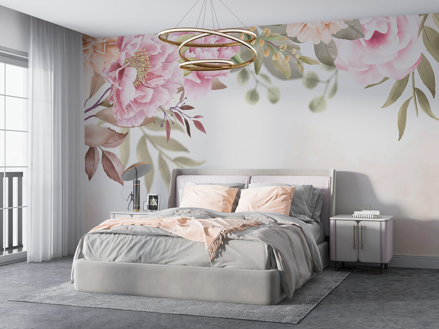 Grande plano de flores